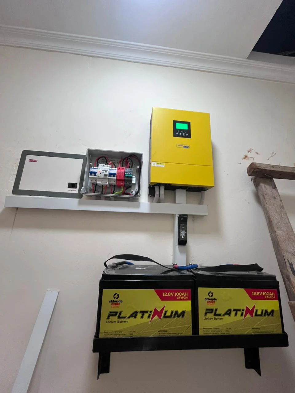 Mid-Installation: Inverter & Combiner Setup